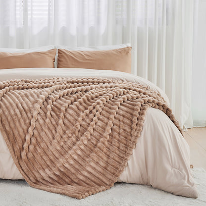 Cozy Fuzzy Throw Blanket Buy One Get One Free