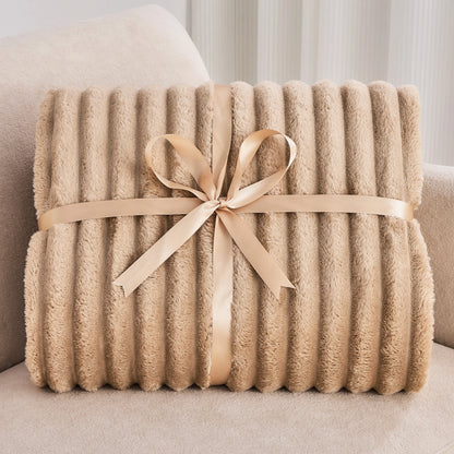 Cozy Warm Double Layer Throw Blanket