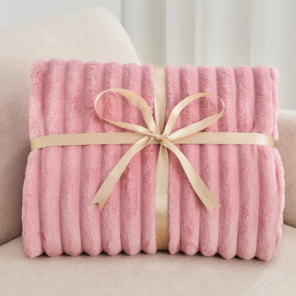 Plush Fleece Throw Blanket - Soft, Warm, and Lightweight