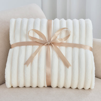 Plush Fleece Throw Blanket - Soft, Warm, and Lightweight