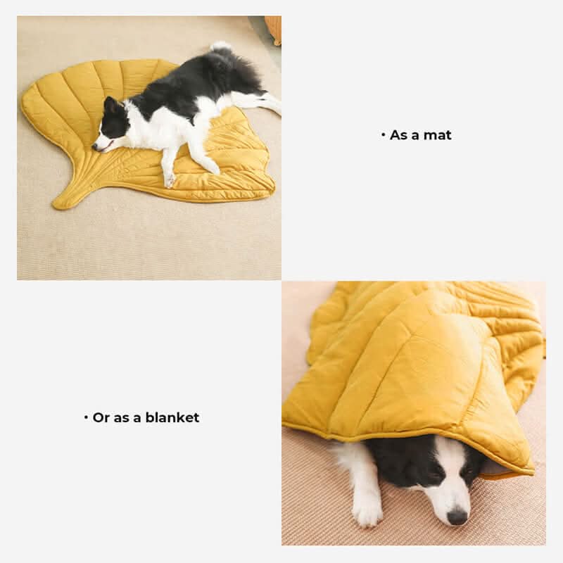 Cozy Leaf Shaped Pet Blanket