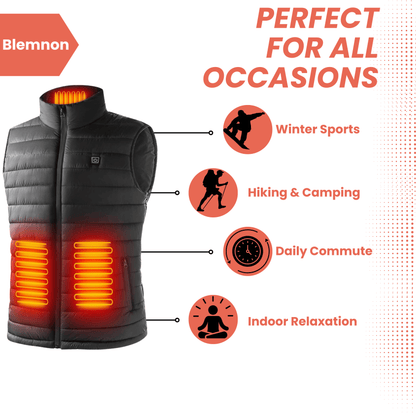 Cozy Heated Vest – Warm Thermal Body Warmer Jacket