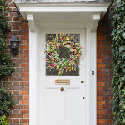 Colorful Fake Flower Spring Wreath Home Decor - Luxicro