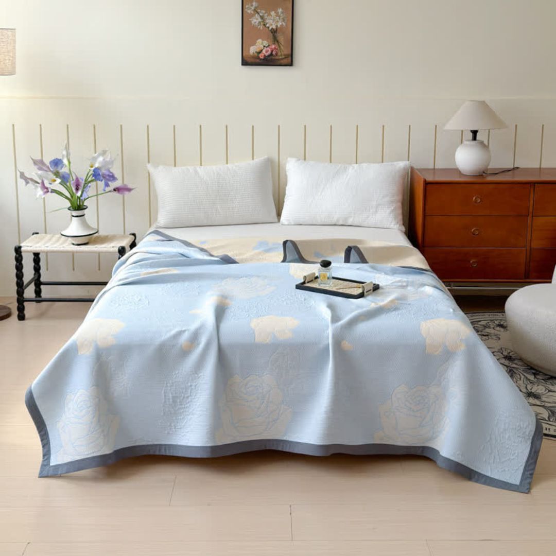 Pastel Floral Soft Throw Blanket - Luxicro
