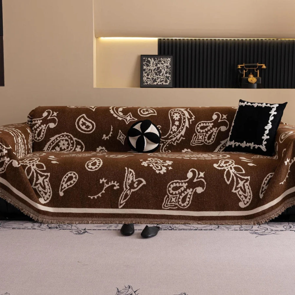 Vintage Floral Couch Slipcover