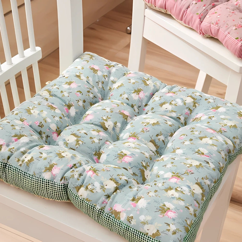 Colorful Patterned Plush Chair Cushions