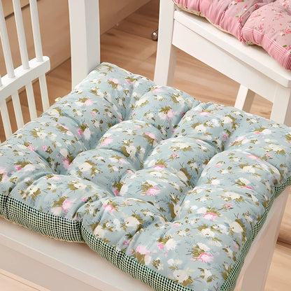 Colorful Patterned Plush Chair Cushions