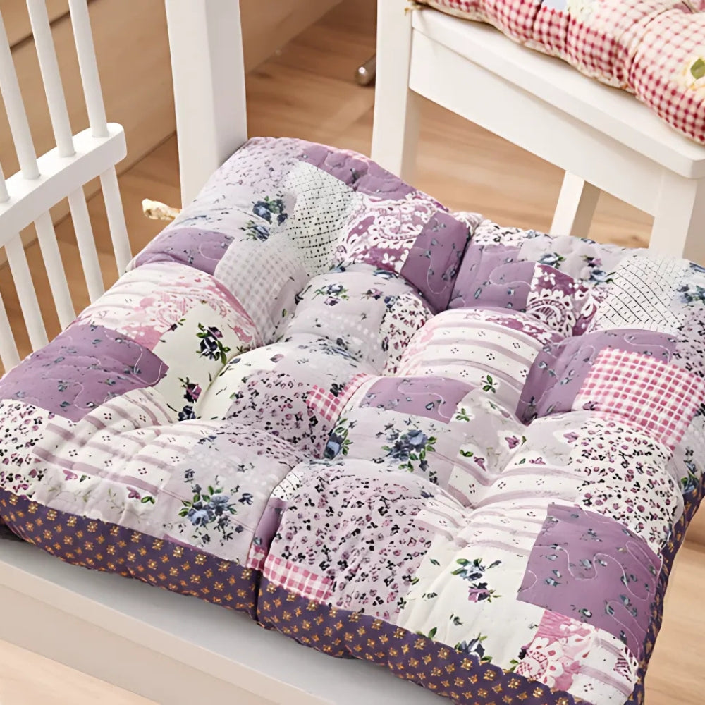 Colorful Patterned Plush Chair Cushions