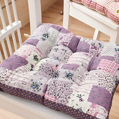 Colorful Patterned Plush Chair Cushions