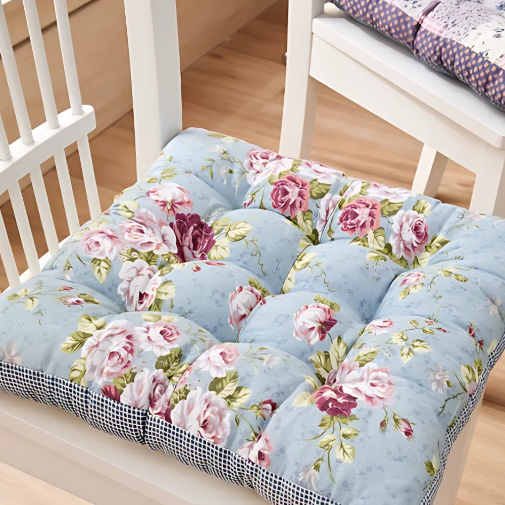 Colorful Patterned Plush Chair Cushions - Luxicro