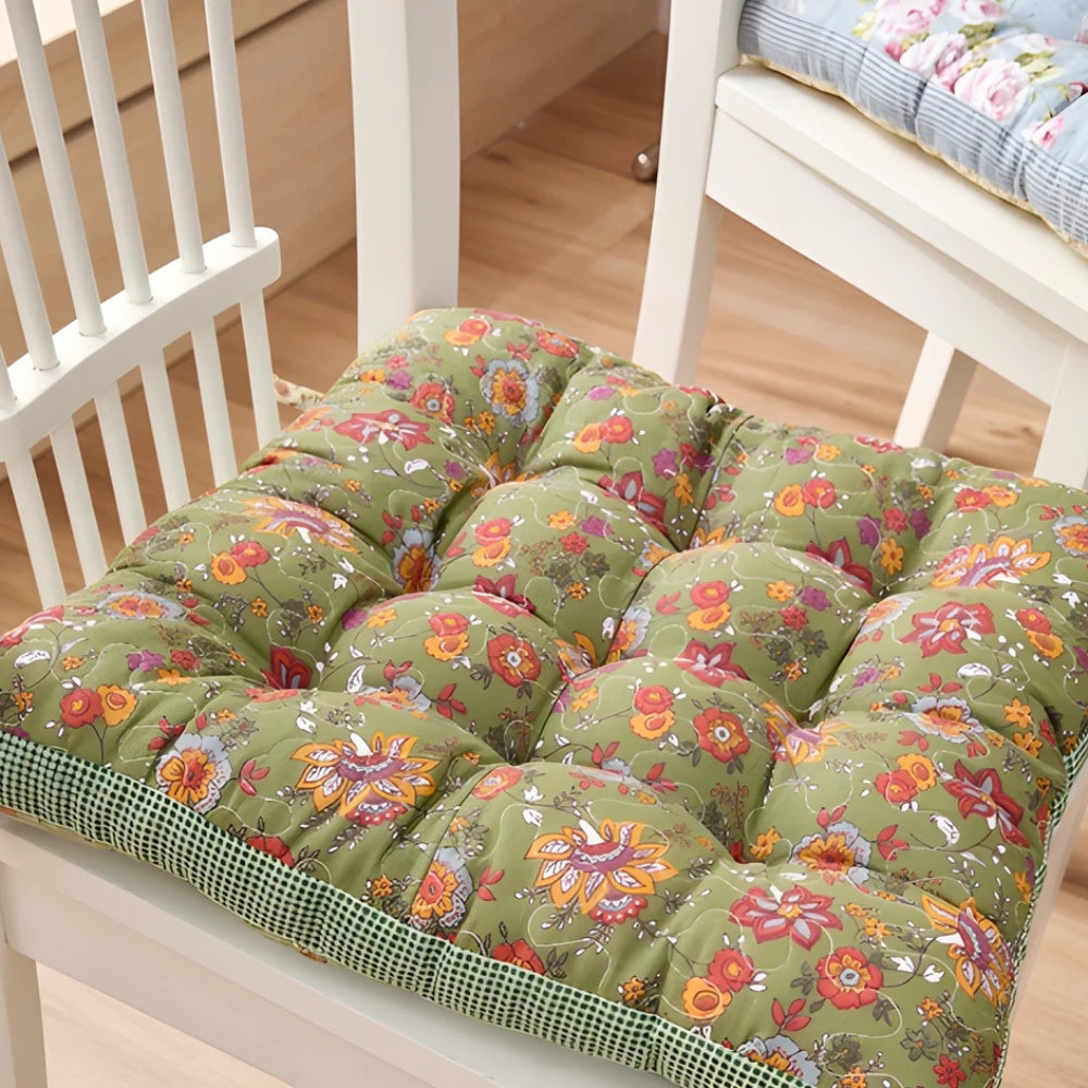 Colorful Patterned Plush Chair Cushions