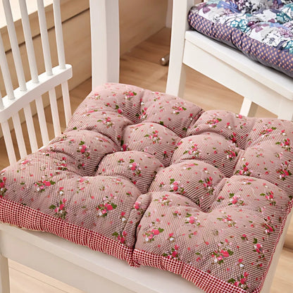 Colorful Patterned Plush Chair Cushions