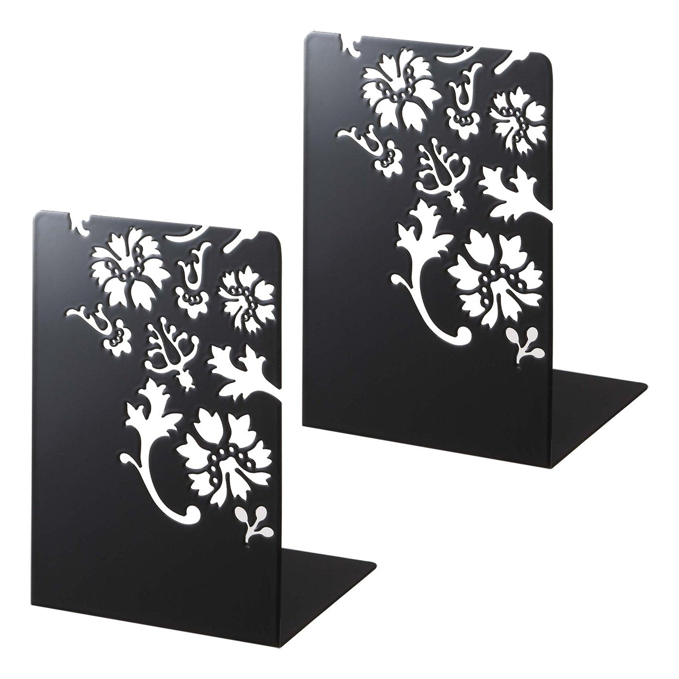 Metallic Book Ends Set of 2 Steel Bookrests