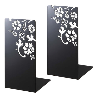 Metallic Book Ends Set of 2 Steel Bookrests