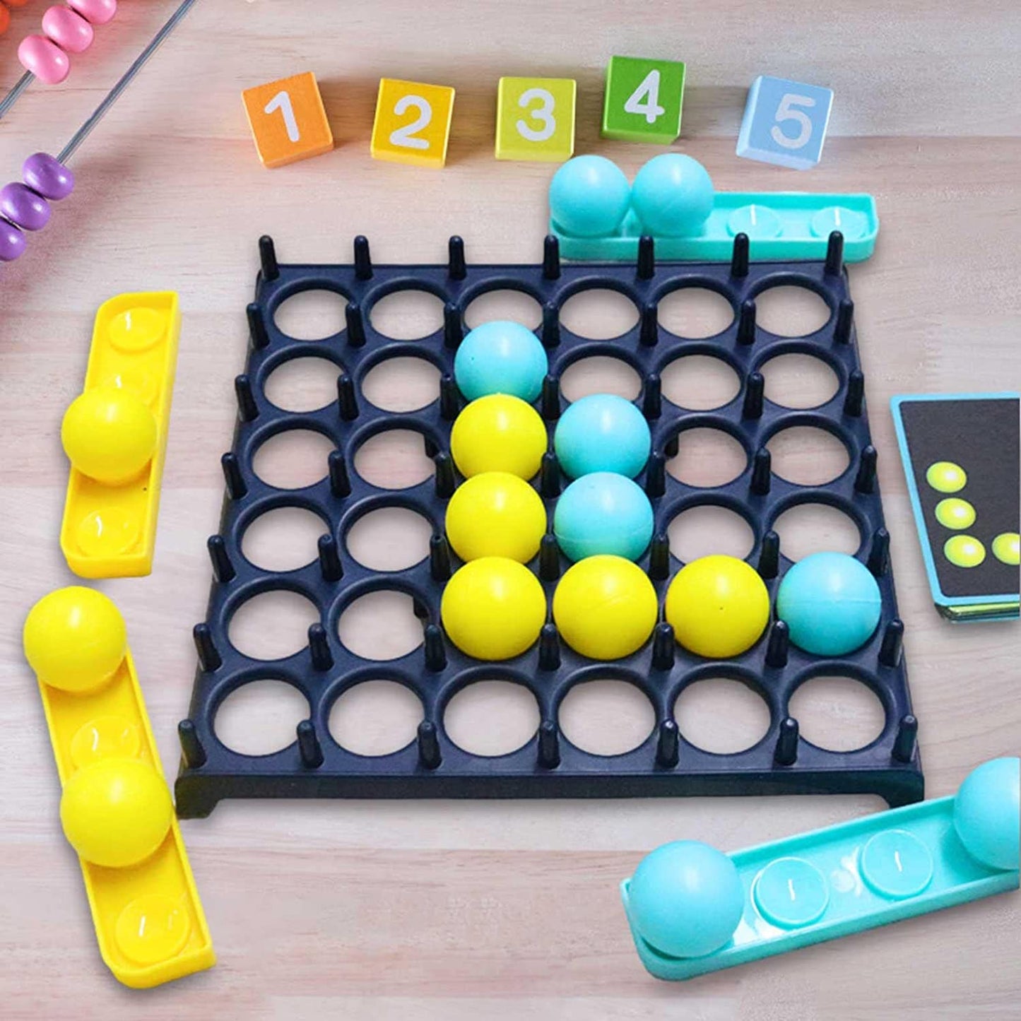 Exciting Family Board Game with 8 Colorful Challenge Balls