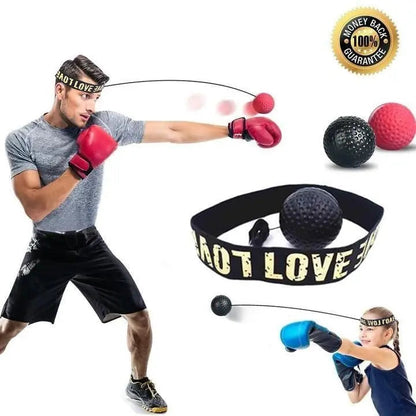 Fast Reaction Ball with Elastic Headband