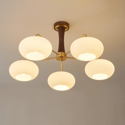 Vintage Glass Pendant Light Fixture