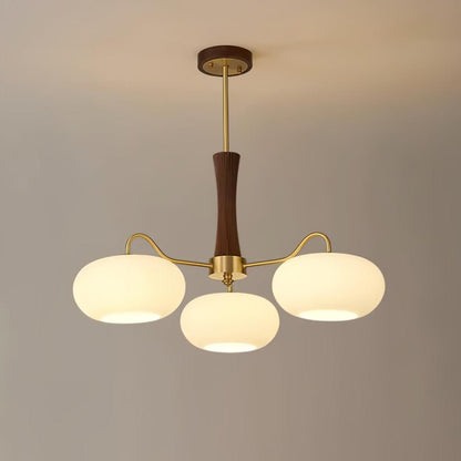 Vintage Glass Pendant Light Fixture