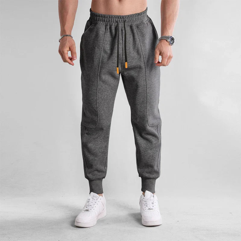 Comfortable Mens Joggers - Elastic Waist Cotton Pants