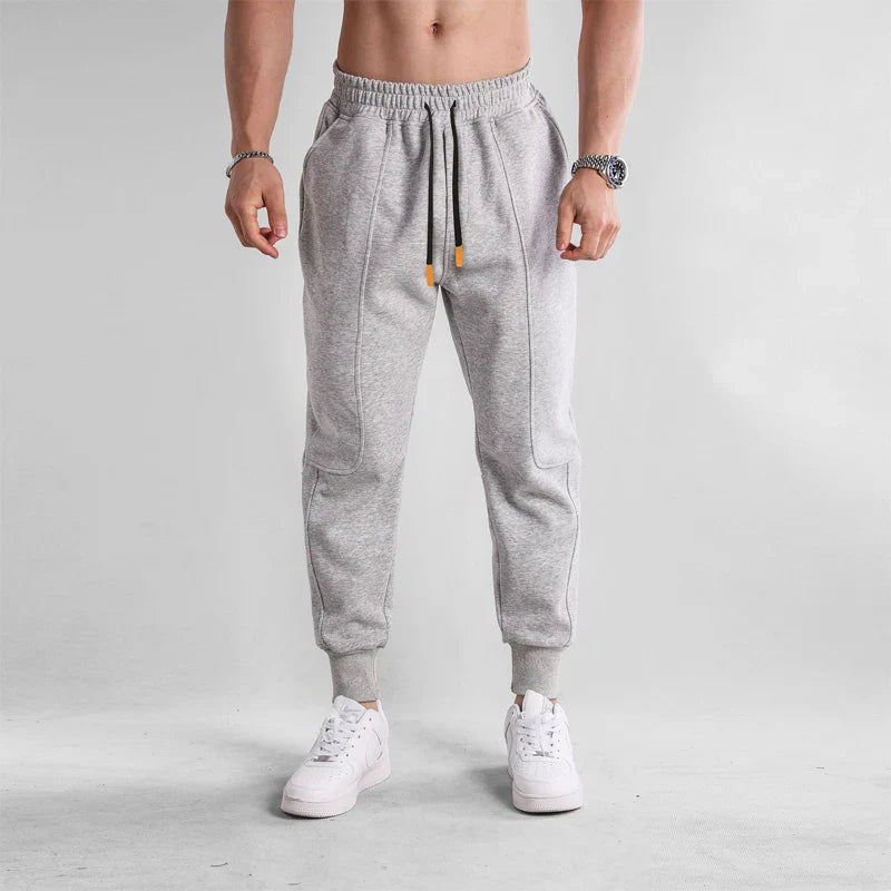 Comfortable Mens Joggers - Elastic Waist Cotton Pants