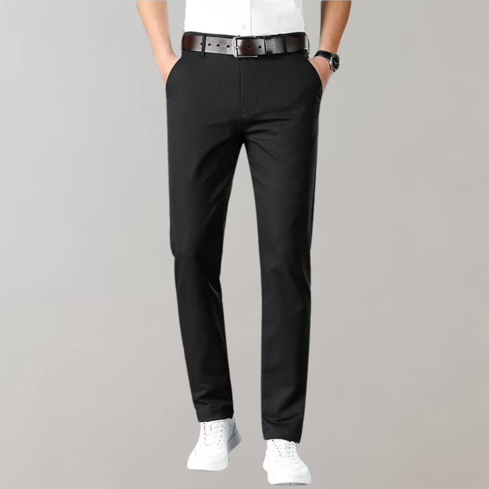 Comfortable Men's Beige Casual Pants - Luxicro
