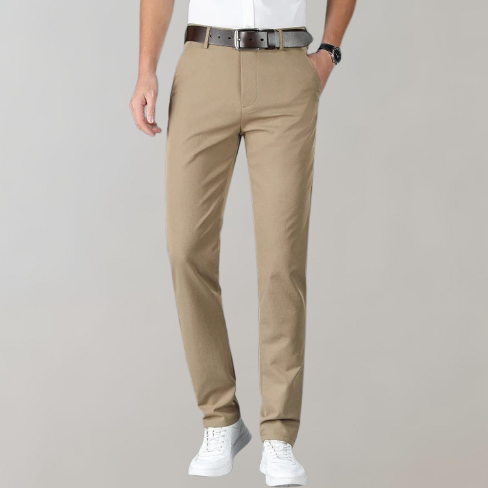 Comfortable Men's Beige Casual Pants