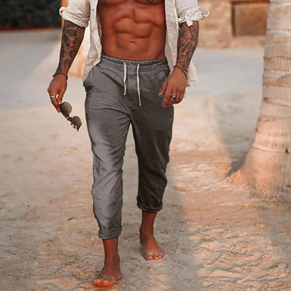 Lightweight Mens Linen Pants for Outdoor Activities