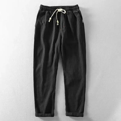 Comfortable Men's Linen Pants Lightweight Summer Wear