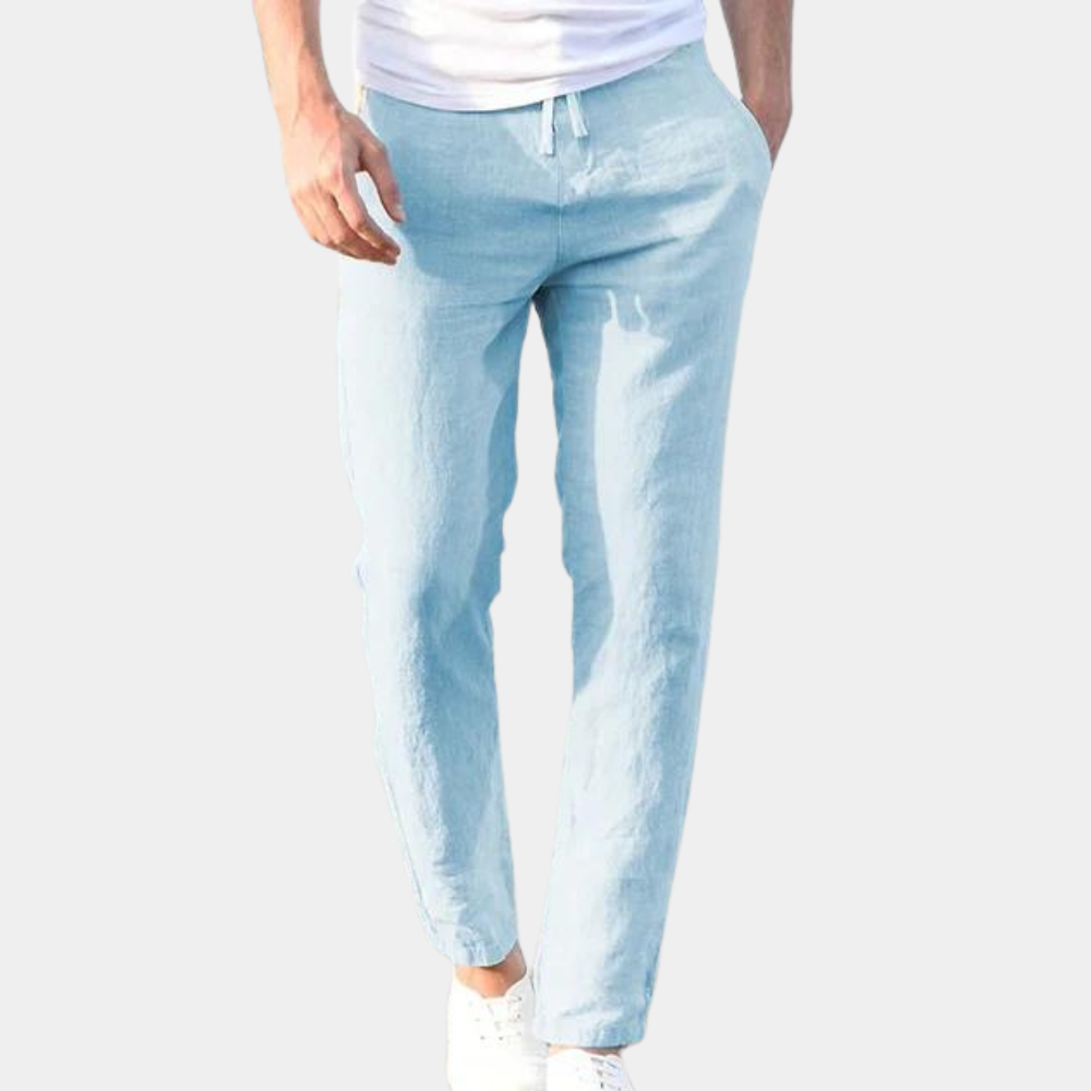 Lightweight Linen Mens Casual Pants - Luxicro