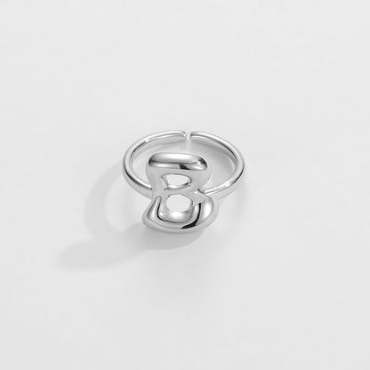 Stylish Monogram Letter Ring