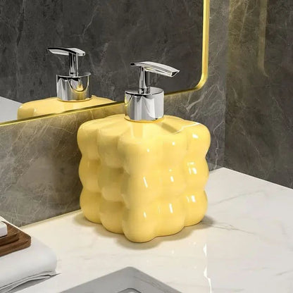 Decorative Ceramic Soap Dispenser for Bath and Kitchen - Luxicro