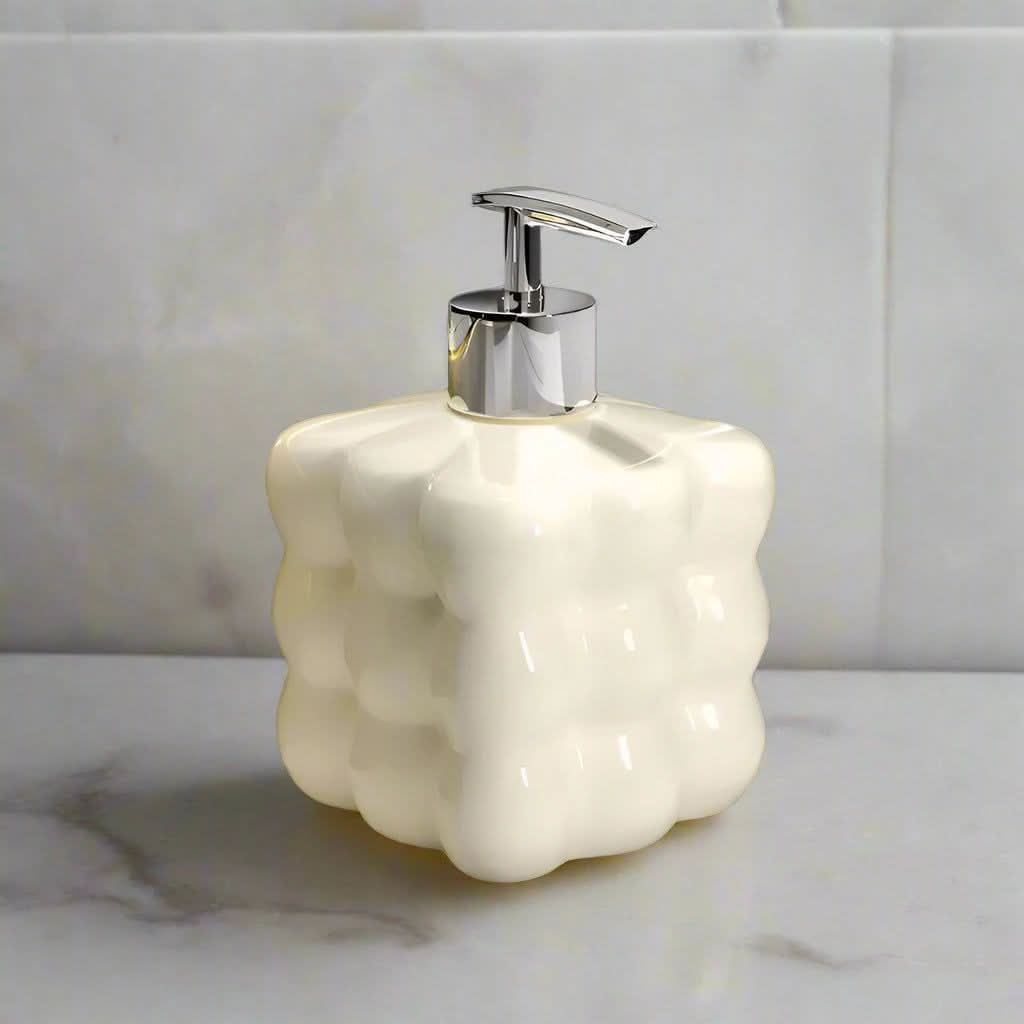 Decorative Ceramic Soap Dispenser for Bath and Kitchen