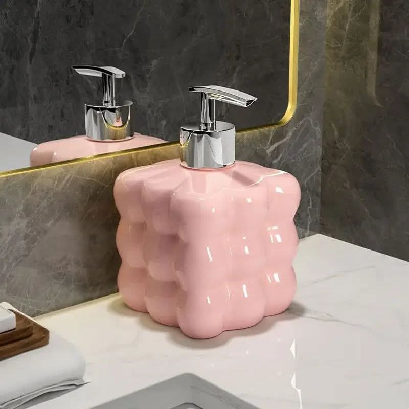 Decorative Ceramic Soap Dispenser for Bath and Kitchen