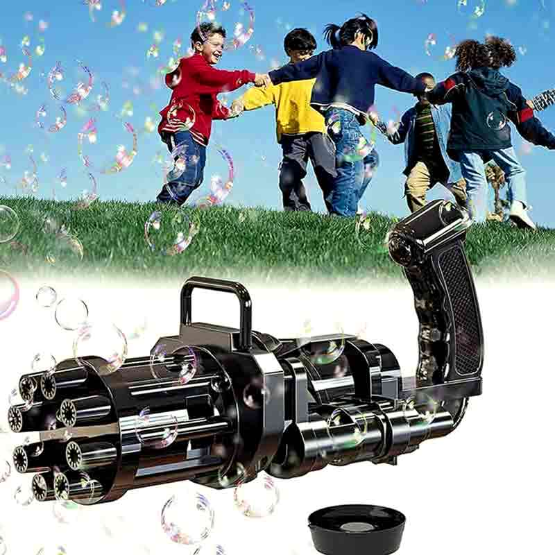 Colorful Bubble Machine Electric Blaster 2-Pack