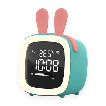 Cute Kids Alarm Clock with LED Nightlight