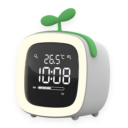 Cute Kids Alarm Clock with LED Nightlight