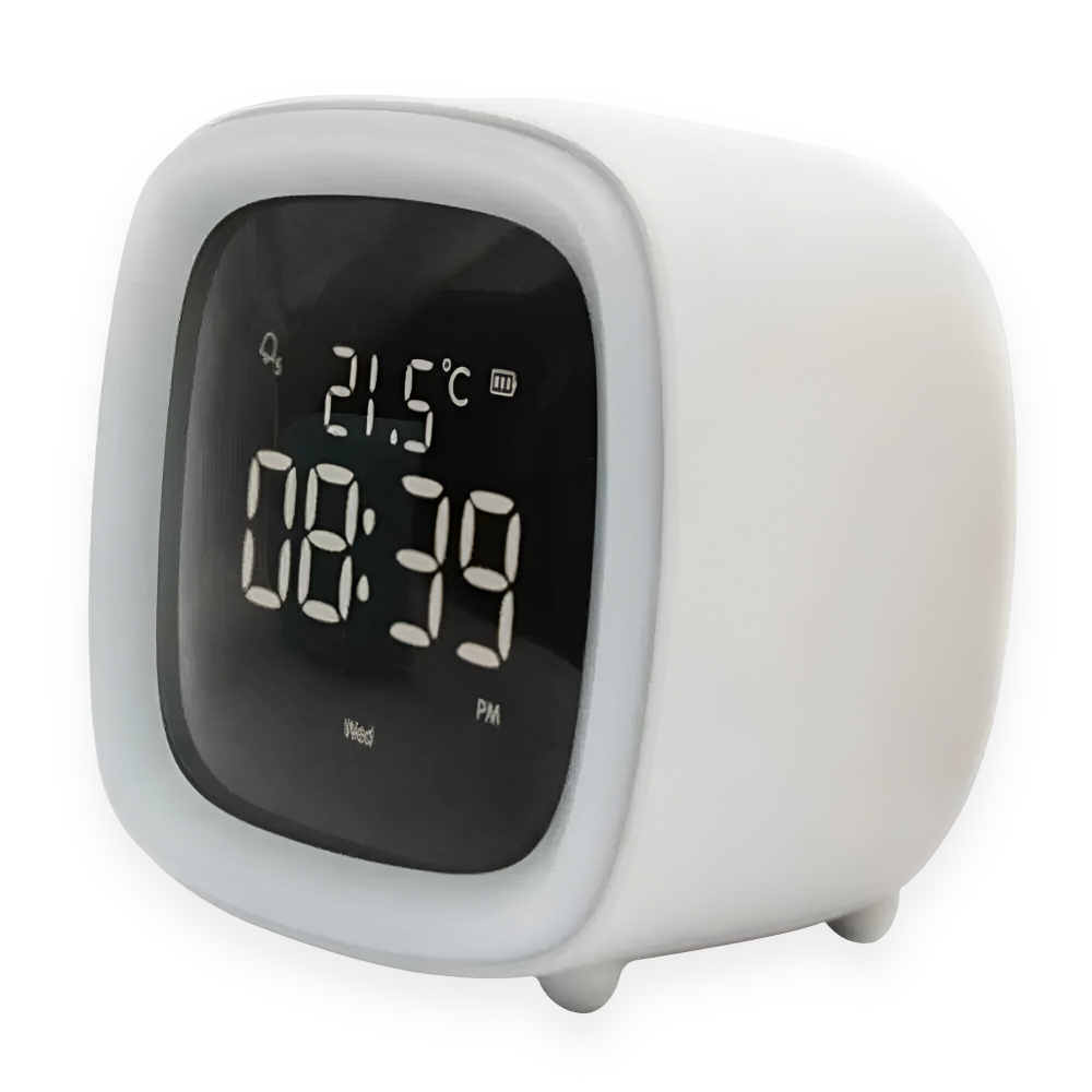 Cute Kids Alarm Clock with LED Nightlight
