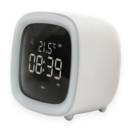 Cute Kids Alarm Clock with LED Nightlight