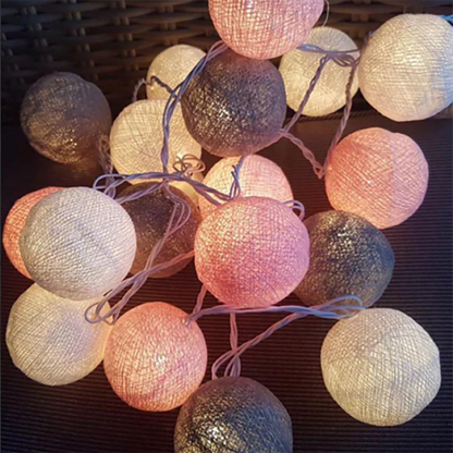 Soft Ivory Fairy Light String Decoration