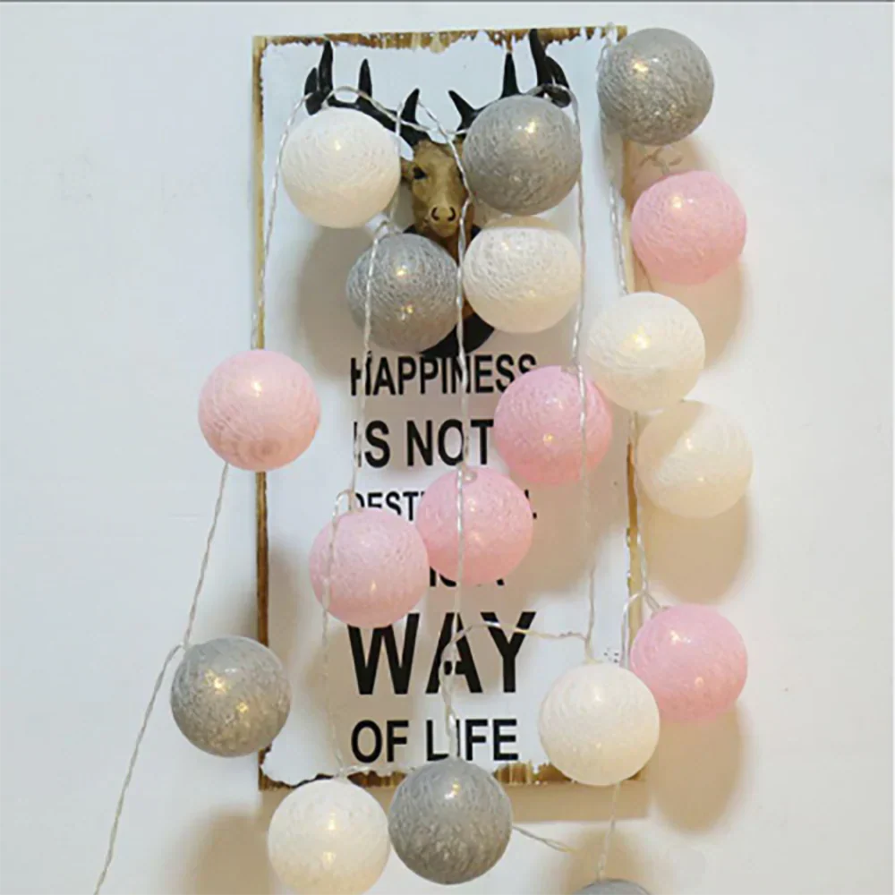 Soft Ivory Fairy Light String Decoration