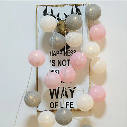 Soft Ivory Fairy Light String Decoration