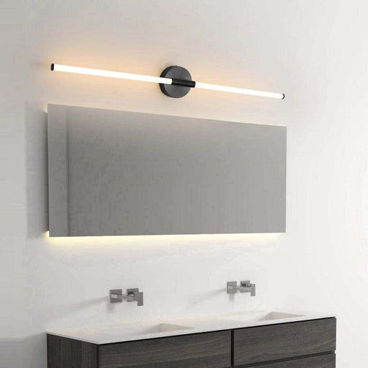 Bright Tube Wall Light with Clear Glass Shade - Luxicro