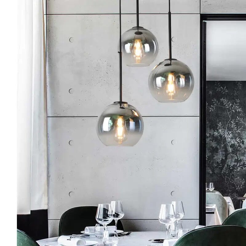 Luxury Gold Tone Glass Globe Chandelier - Luxicro