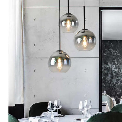 Luxury Gold Tone Glass Globe Chandelier - Luxicro
