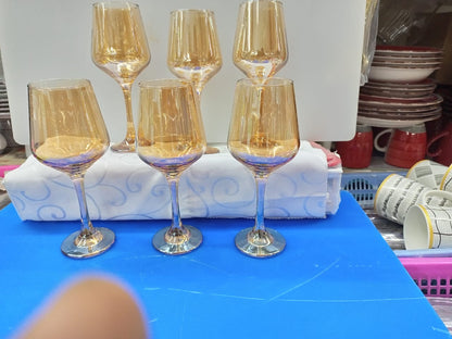 Elegant Wine Glasses Set of 6