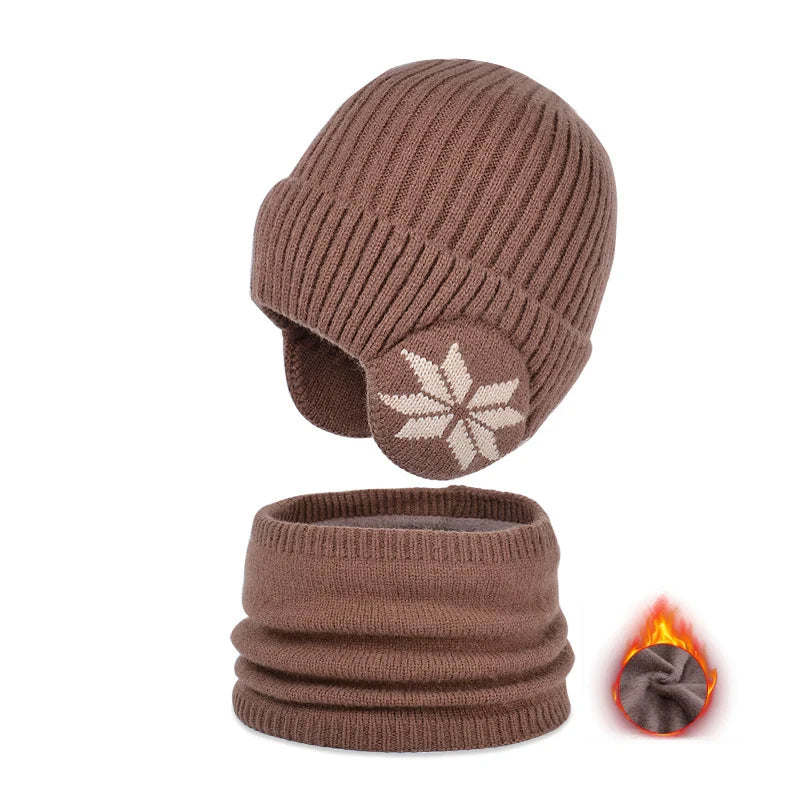 Cozy Childrens Winter Hat and Scarf Set