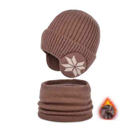 Cozy Childrens Winter Hat and Scarf Set