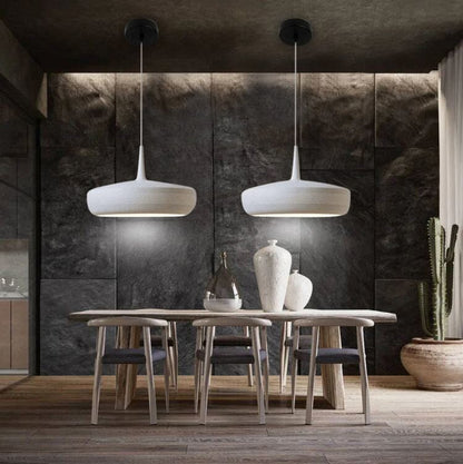 Modern White Metal Hanging Pendant Lamp - Luxicro