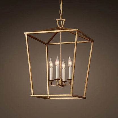 Vintage Metal Lantern Pendant Lighting for Dining Areas