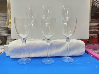 Premium Wine Glasses 6 Piece Set - Luxicro